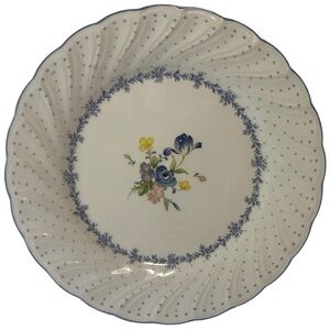 Porcelain Serving Plate Cobalt Blue and White Peony - 11" Nikko Blue Peo…